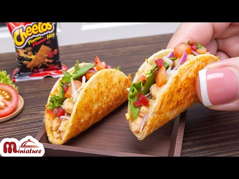 Doritos Chicken Tacos Miniature Taco Recipe Challenge By Miniature Cooking
