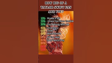 How big of a Taylor Swift fan are you?