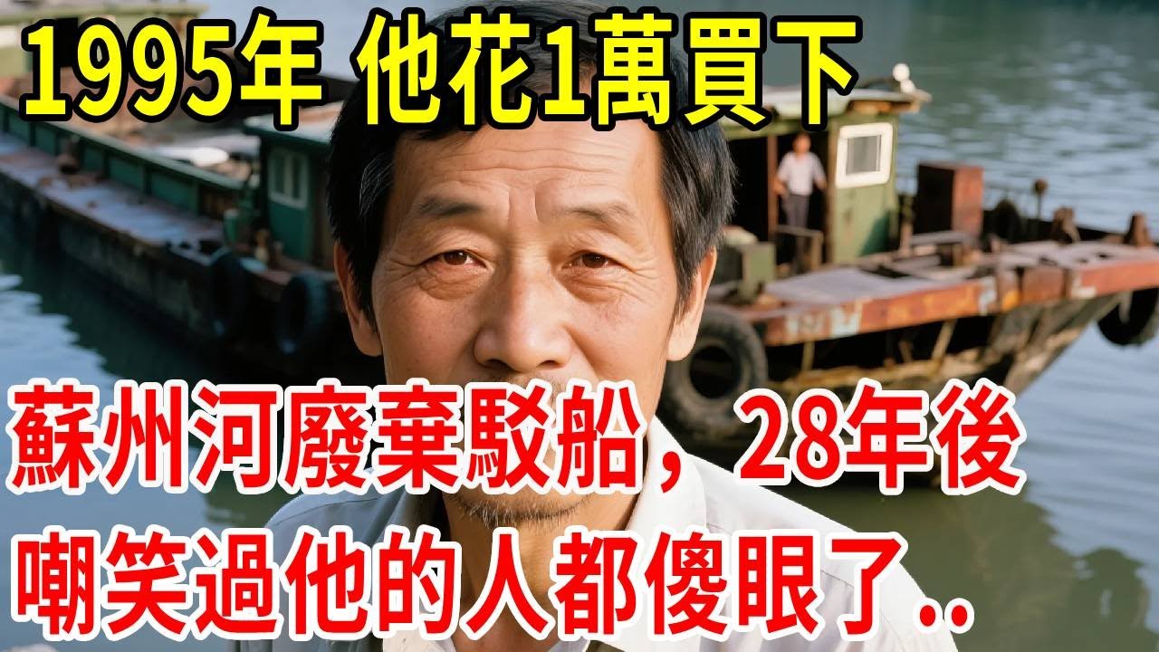 1995年，他花1萬買下蘇州河廢棄駁船，28年後嘲笑過他的人都傻眼#原創#情感