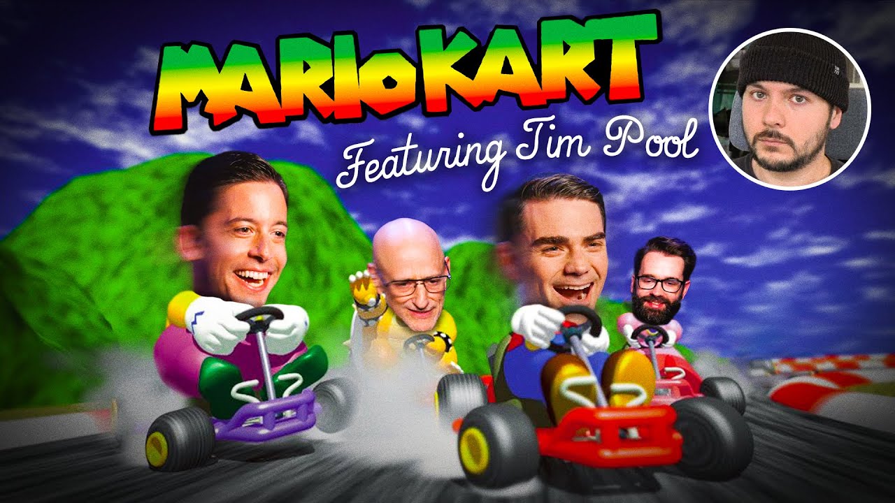 Мэтт Уолш играет в Mario Kart с ведущими Daily Wire и специальным гостем Тимом Пулом