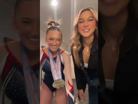 LOOK AT THOSE MEDALS!🥇 How many do you think she has?🤸‍♂️ #shortscreator #shortsviral #shorts