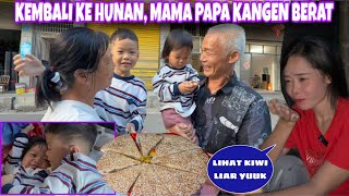 KE HUNAN MAMA PAPA SUDAH SANGAT RINDU DENGAN PARA CUCU TERSAYANG, MEIMEI SAMPAI NANGIS