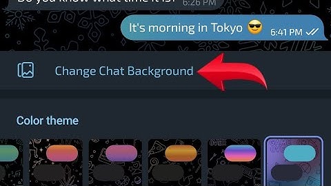 Telegram mein custom background set kaise kare, How to set custom chat background in telegram