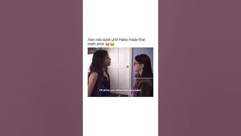 Alex was quiet until Haley made that math error #shorts #modernfamily