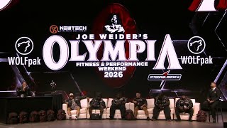 Mr Olympia 2026 Press Conference - Men's Open Bodybuilding