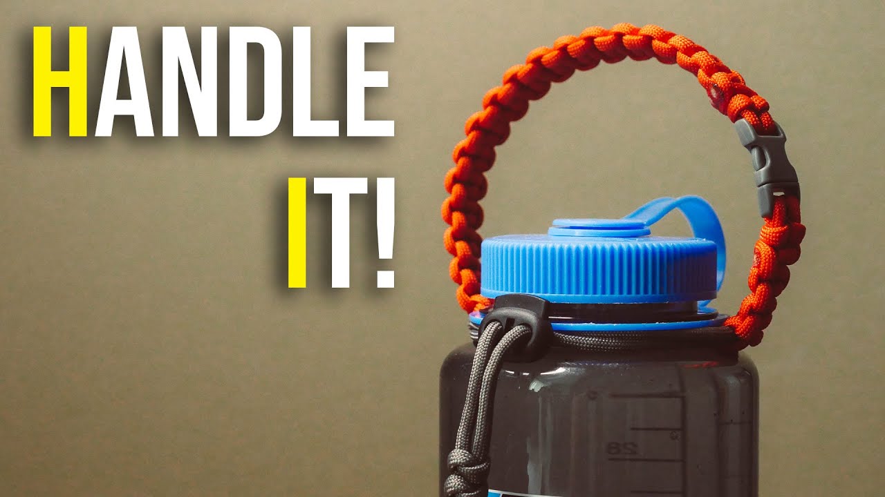 Water Bottle Handle Strap Cup Holder Fits Wide Mouth Paracord For Hydro  Flask