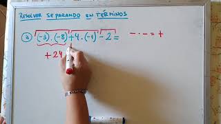 Resolver separando en términos