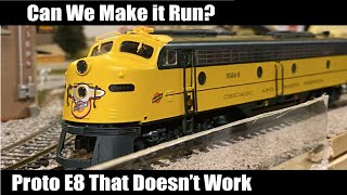 Can We Make it Run? Proto E8 Locomotive that Doesn't Run