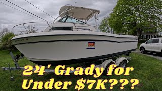 Springtime Picking Boats by the Side of the Road  Is This 24' Grady White Really Under $7K????