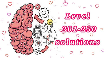 Brain Test Puzzle gameplay| level 201-250 solutions and walkthrough