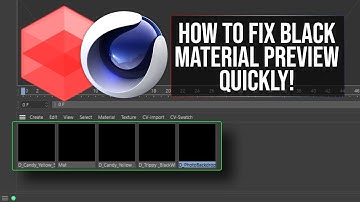 How To Fix My Black RedShift Material Preview In Cinema 4D
