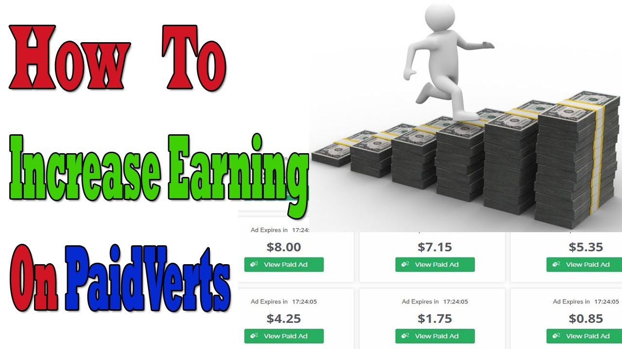 How To Increase Your Online Earning On PaidVerts || Urdu Hindi earn money online legit