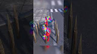 SPIDER-MAN FAIL INTO SPIKE #spiderman #سبايدرمان