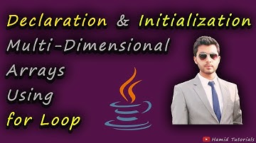 Declaration And Initialization of Multi-Dimensional Arrays Java | Hamid Tutorials |
