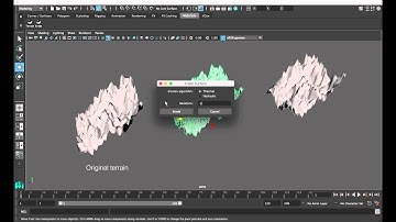 Procedural terrain generator for Maya - Modeling and smoothing