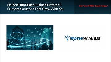 Fast Business Internet Solutions in 2025 | MyFreeWireless Enterprise Internet Explained!