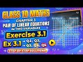 Cl 10- Chapter3 (Pair of linear equation in two variables)