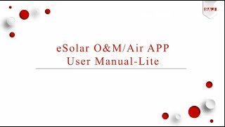 SAJ Webinar Series: Monitoring platform eSolar O&M and eSolar Air (App) screenshot 5