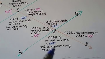 G.E.D. Math  24c, Lines and Angles