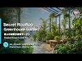 Secret Rooftop Greenhouse Garden 75 Minutes | Tropical House and Chill Hop Beats|屋上の秘密の温室ガーデン