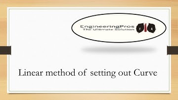 Linear method of setting out curve
