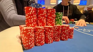 I Stack the Guy Playing Every Hand!! Wynn $2/$5- Poker Vlog #16