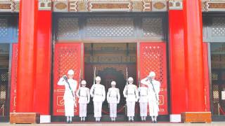 2016.07.31忠烈祠海軍儀隊1300內殿交接儀式特技槍法