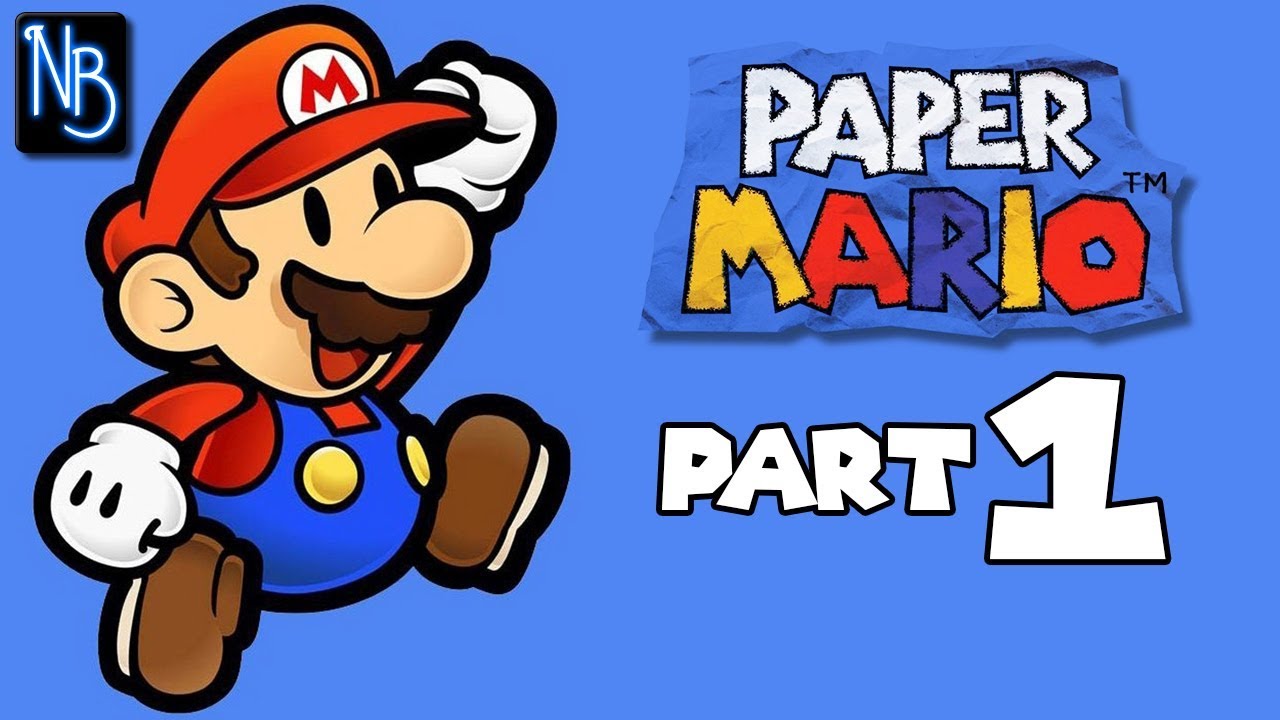 Paper Mario Walkthrough Part 1 No Commentary (N64) YouTube