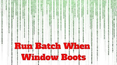 How To Run A Batch File Automatically On Booting | In Hindi By Desi Programmer
