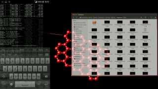 JuiceSSH connection with Android smartphone to Ubuntu and start of lammps simulation screenshot 5