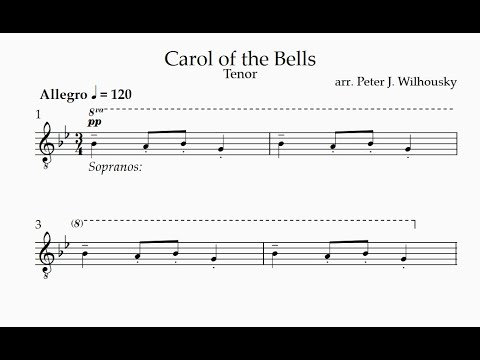 Tenor - Carol of the Bells arr. Wilhousky - YouTube
