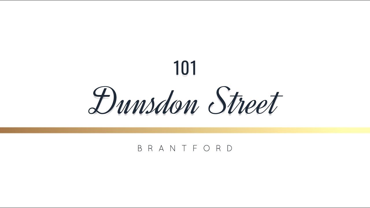 House For Sale 101 Dunsdon Street, Brantford Ontario YouTube