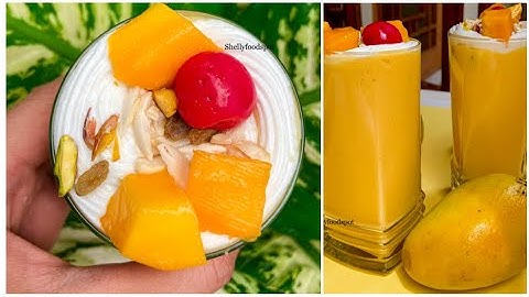 Mango milkshake without ice cream|how to make creamy mango shake|recipe for mango milkshake