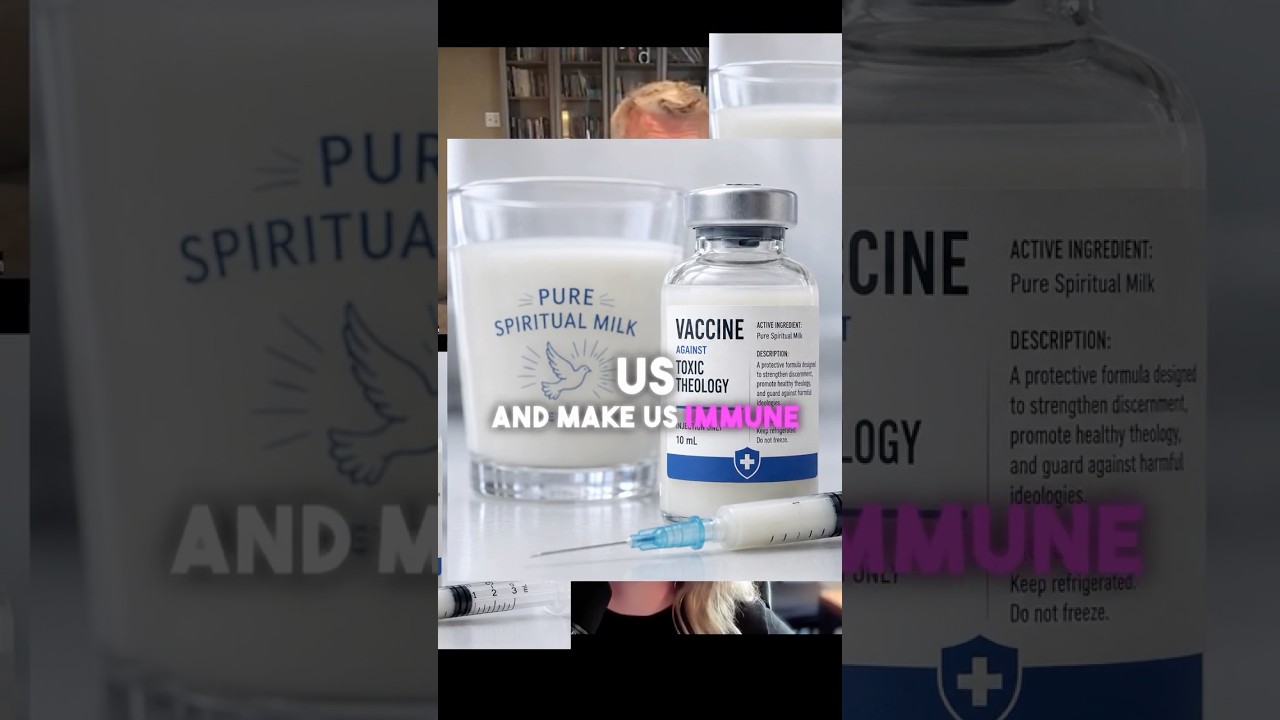 What if the pure spiritual milk of the Word could protect us against toxic theology later on? 🥛