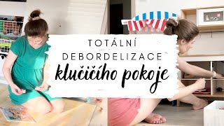 TOTÁLNÍ DEBORDELIZACE KLUČIČÍHO POKOJE👦🏼👦🏼| 3 HODINY ÚKLIDU🧹