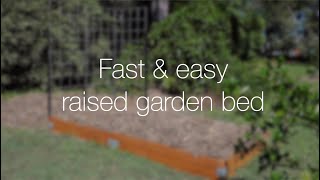 Fast, easy & budget-friendly raised vegetable garden bed by Adam Woodhams 6,552 views 4 years ago 4 minutes