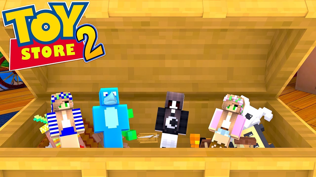 LITTLE KELLY AND SHARKY ARE TRAPPED IN AN EVIL KIDS HOUSE !!! Minecraft TOY STORE S2 w/ Little Carly