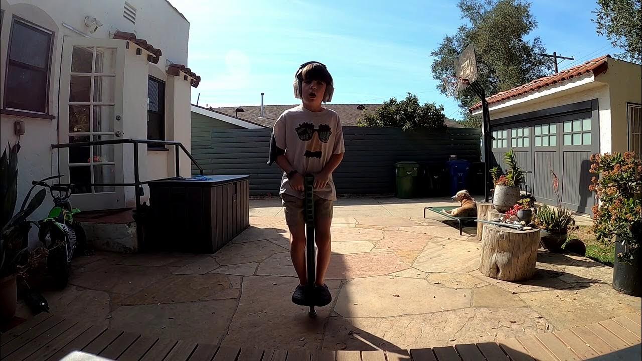 Leo Stevens World Record for most consecutive pogo stick jumps by an 8