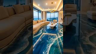 Ocean Wave Epoxy Floor Transformation! 🌊✨ #Shorts