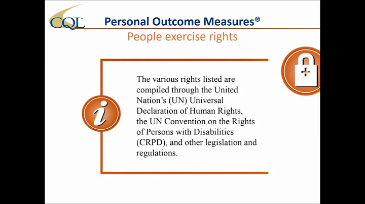 CQL Personal Outcome Measures: Changes In Decision-Making