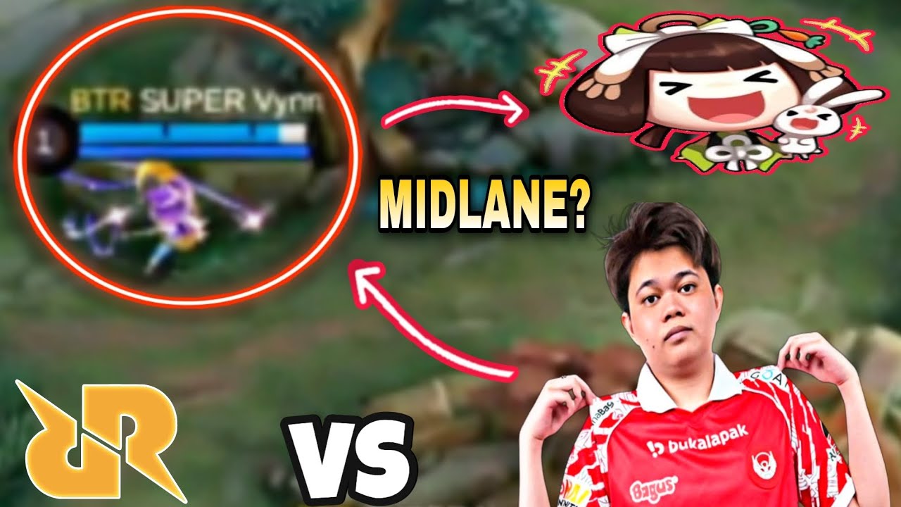 Vynnn To Midlane??? Against To His Former Team RRQ HOSHI!!! BTR TROLLING???