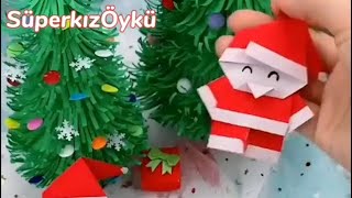 Noel Baba Yap Origami Nasıl Yapılır Kağıttan Noel Baba Yapılışı Ev Etkinliği How To Make Christmas
