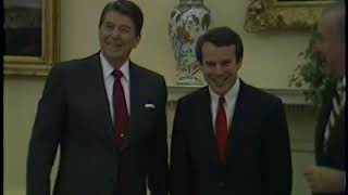 President Reagan's presentation of Citizens Medal to John F.W. Rogers on February 12, 1985