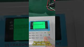 Ultrasonic Open Channel Flowmeter Setup Parshall Flume Calibration Guide