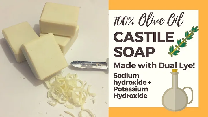 Dual lye 100% Olive Oil Castille soap (Reduced cure time? Lather Test Included)