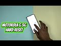 Motorola G 5G Hard Reset || Removing PIN, Password, Fingerprint pattern No PC