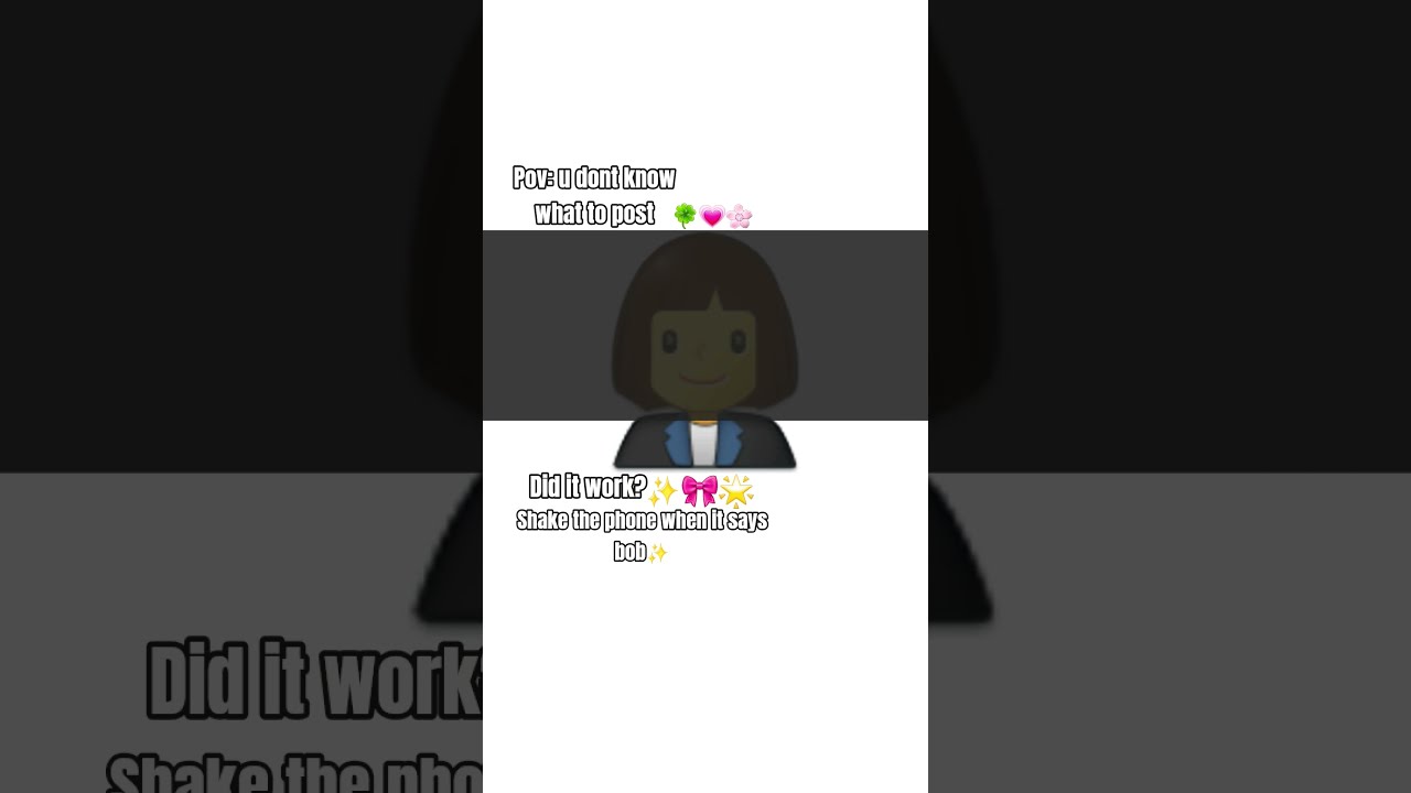 Pov U Dont Know What To Post Fyp Viral Roblox Edit Roadto2k Robloxoutfit Bob