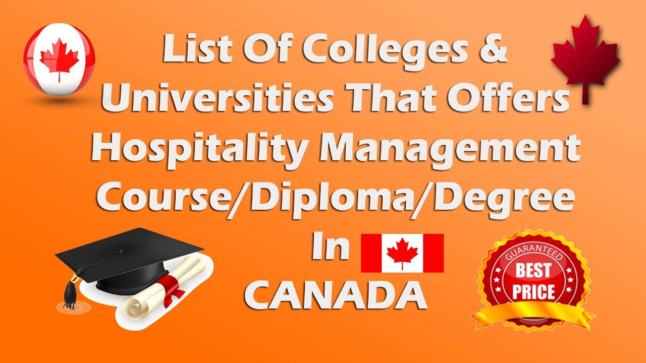 Study In Hospitality Management Tourism In Canada Hotel Management Salary In Canada Youtube