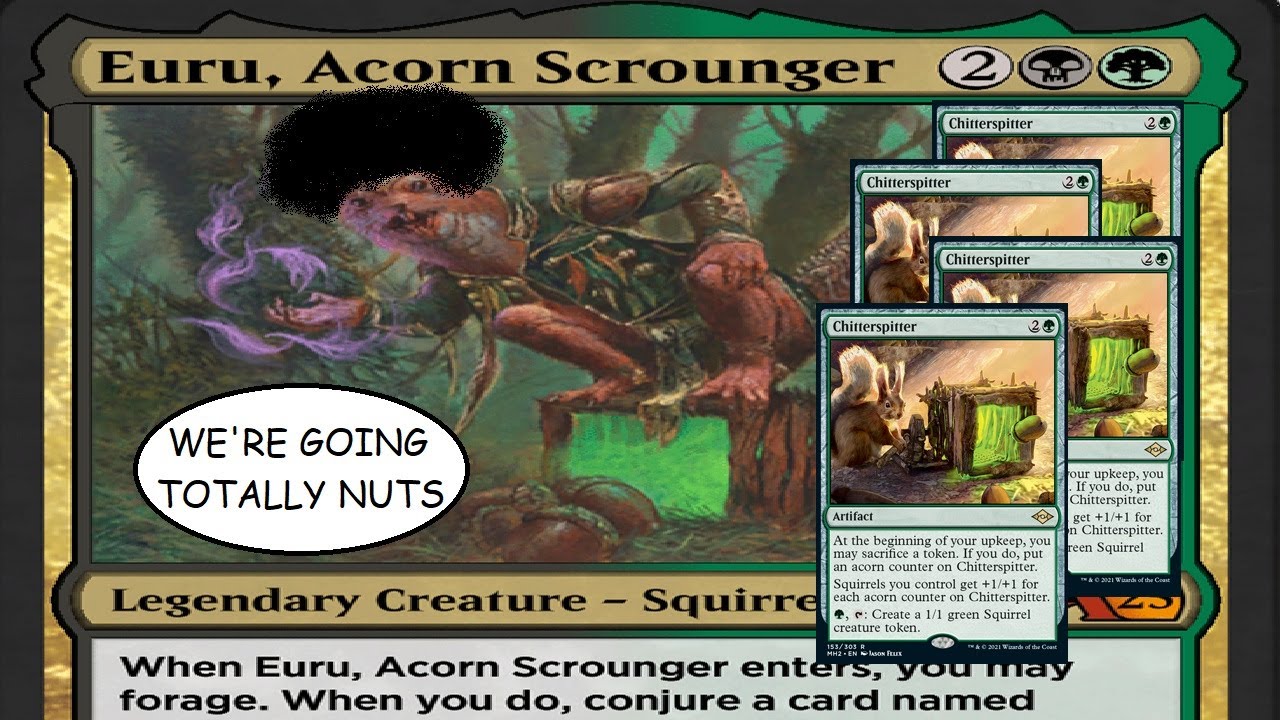 acorn alchemy card mtg Euru, Acorn Scrounger Stashing His Nuts