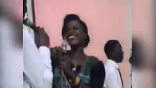 Justine Nantume in 1995 performing for kabaka